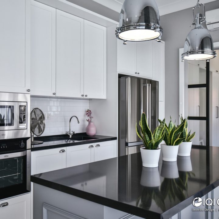 Modern classic dry kitchen island