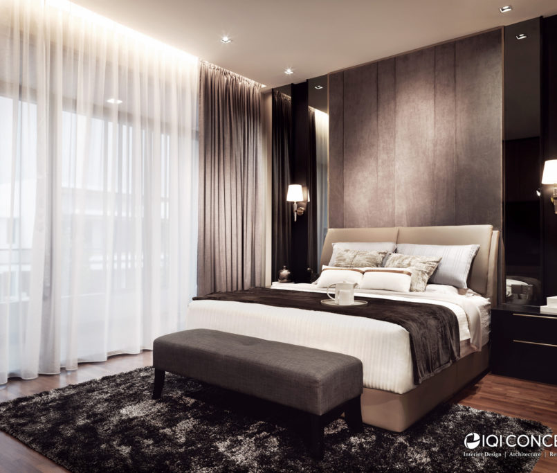 modern luxury master bedroom