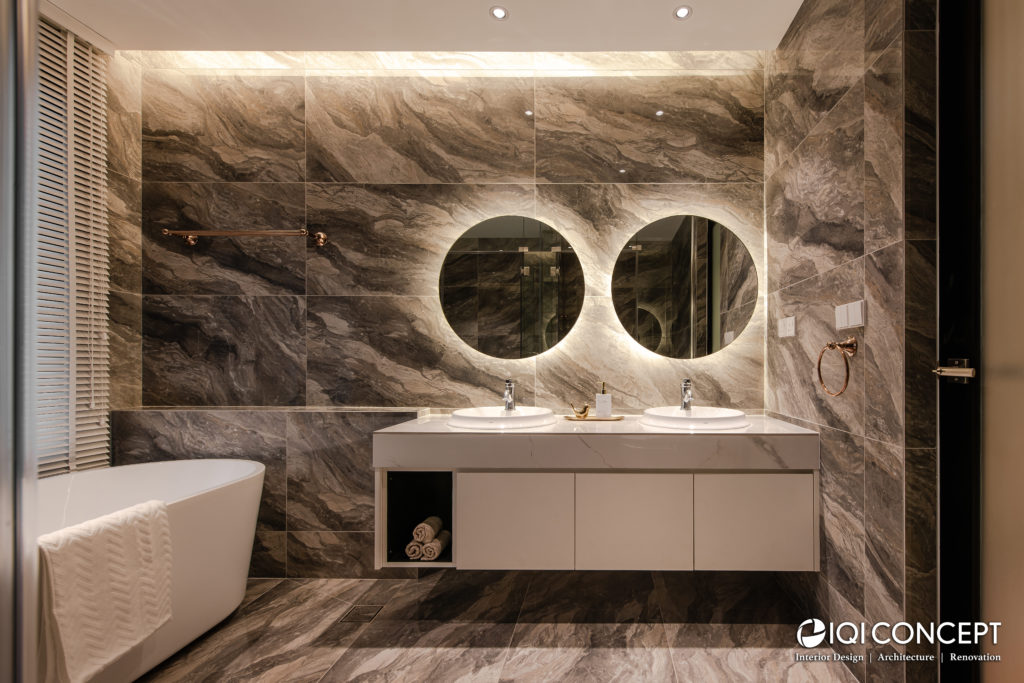 master bathroom marble design