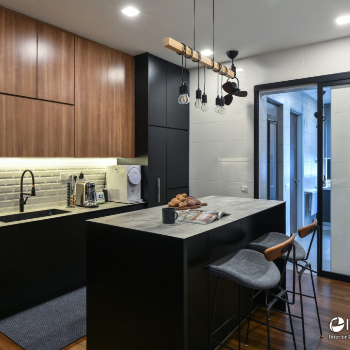 Modern Industrial Kitchen Island