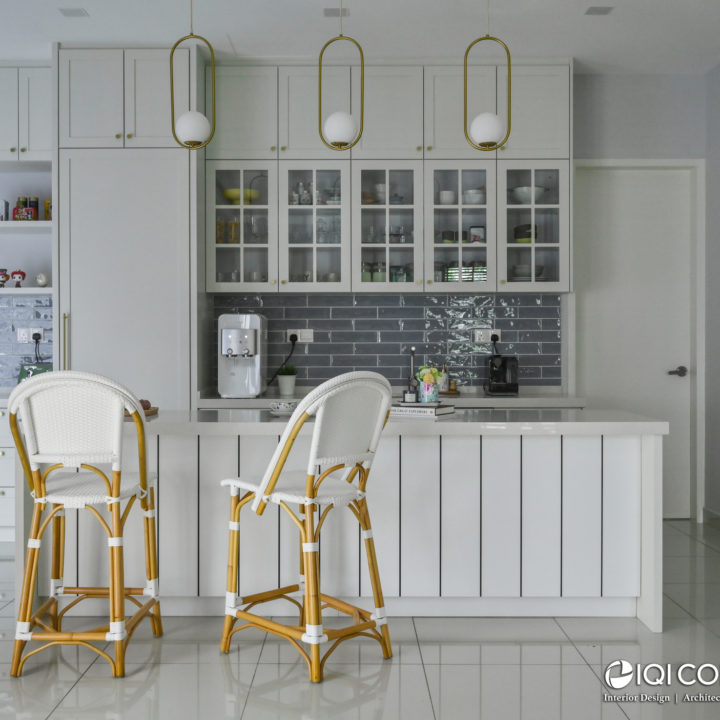 modern farmhouse dry kitchen island