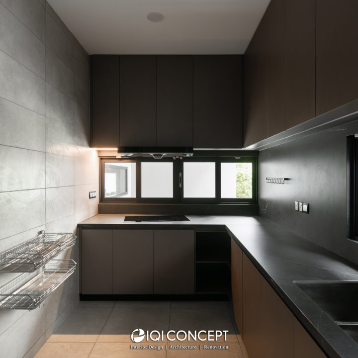 modern contemporary wet kitchen
