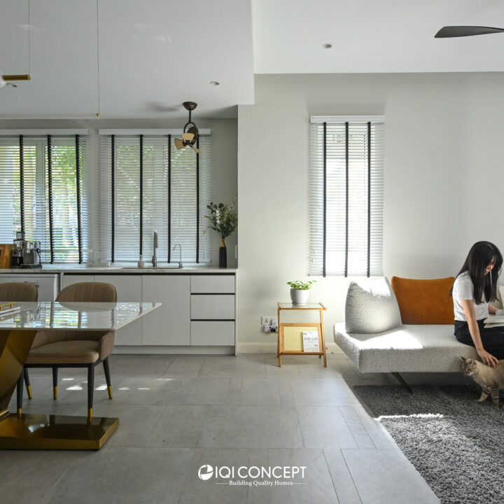 bright airy living room