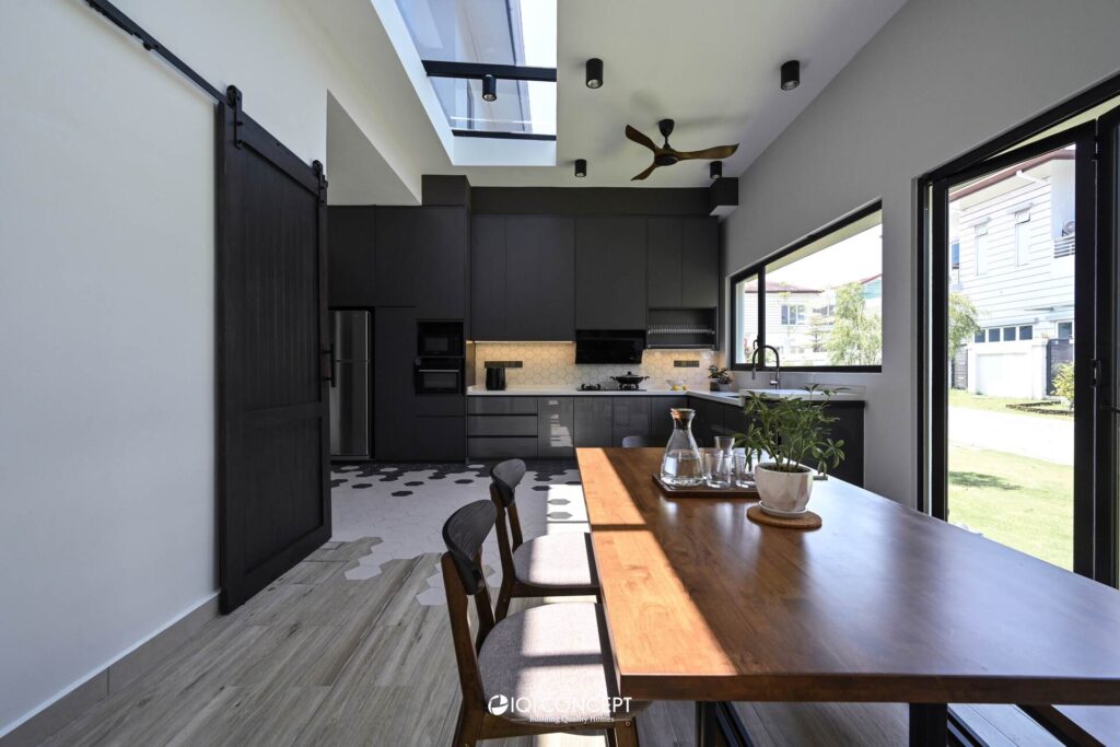 wet kitchen extension skylight