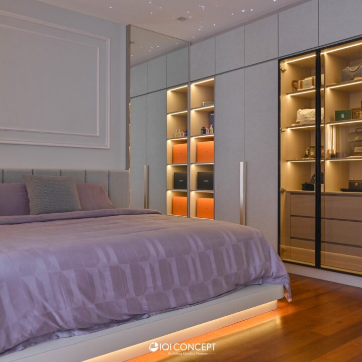 modern light luxury bedroom design
