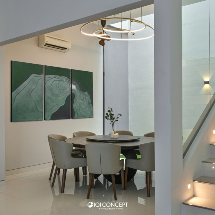 modern light luxury dining area