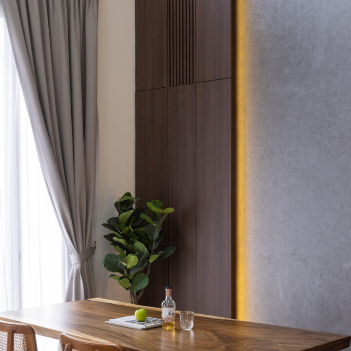 Dark Modern Balinese feature wall