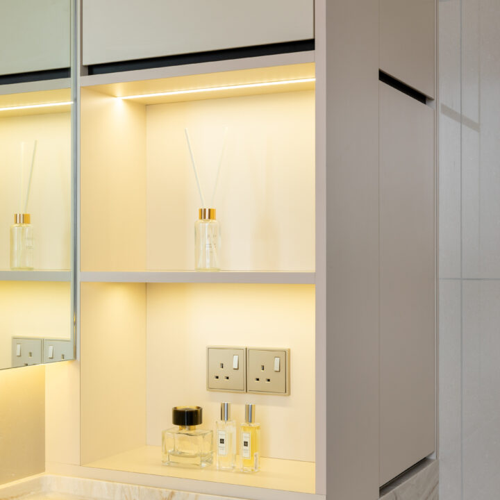 condo bathroom cabinet