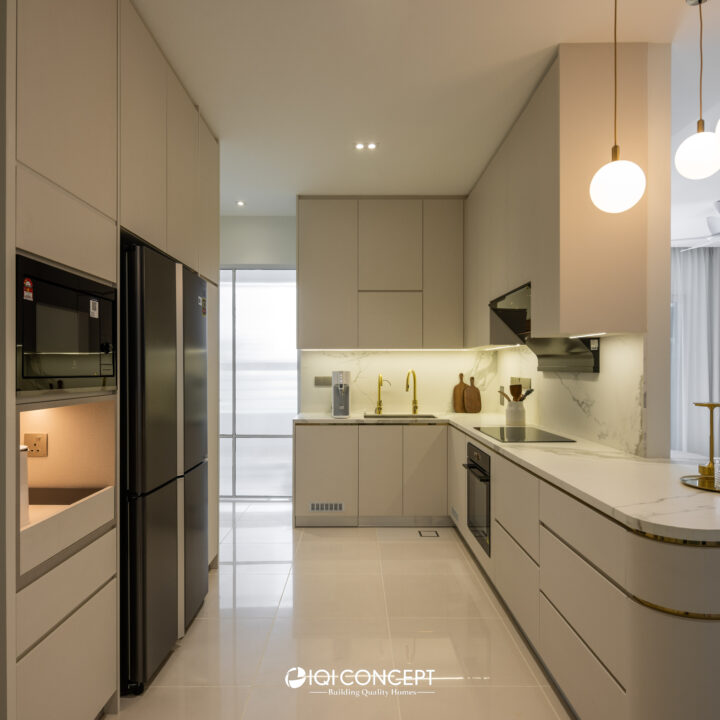 bangsar condo living room modern minimal kitchen