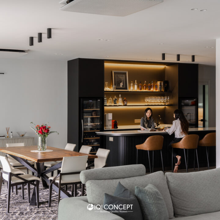 Mont Kiara condo interior design dry kitchen bar area