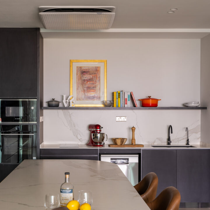 Mont Kiara condo interior design dry kitchen bar area