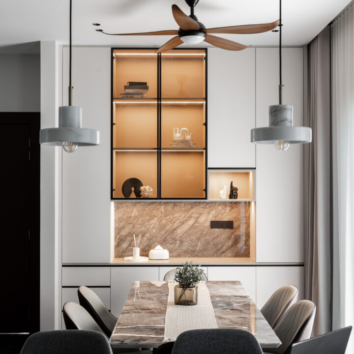 modern luxury dining area